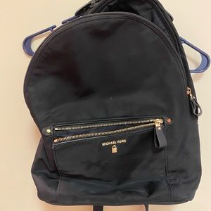 Michael Kors Kelsey Zip Large Backpack Black Color Nylon